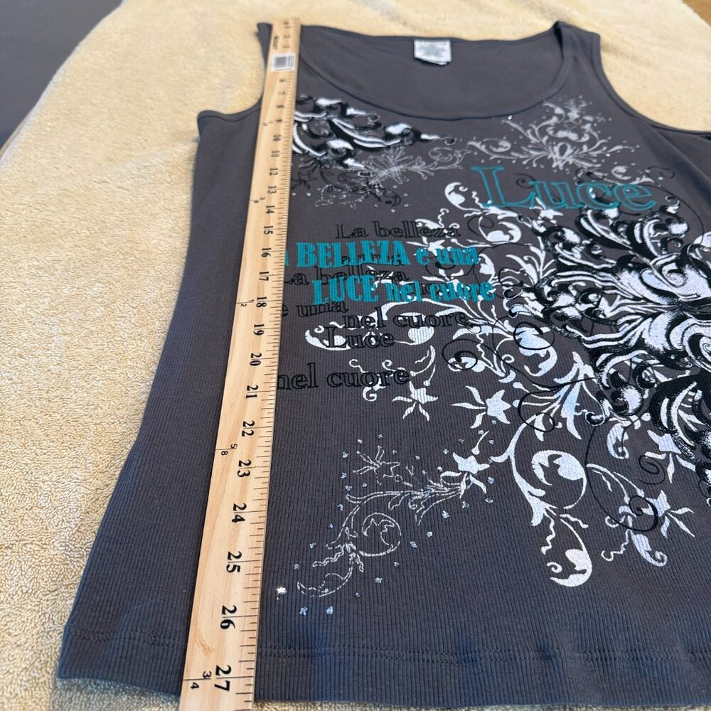 NWT Ransom Graphic Ribbed Knit Tank Top, size XL - Picture 5 of 10